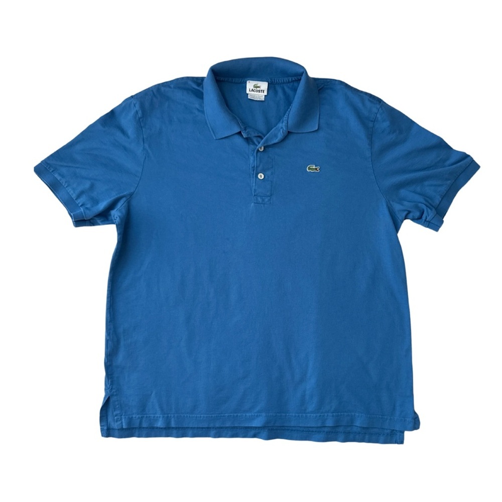 Lacoste Blue Polo Shirt Classic Design. Size 6